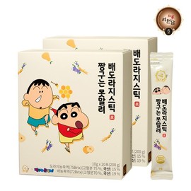 Ryewondam 짱구는못말려 국내산 배도라지스틱 20포x2개/국내산 배도라지 Shinchan Can't Be Stopped Domestic Pear and Bellflower Stick 20 Packs x 2 / Domestic Pear and Bellflower