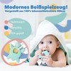 Liname Neutral Pacifier Clip with Teething Toy - 4 Pack