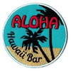 Aloha Hawaii Bar Patch Embroidered Round Iron On Patch