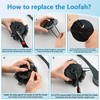 Loofah with Handle, 20.5'' Replaceable Shower Loofah to Improve Skin