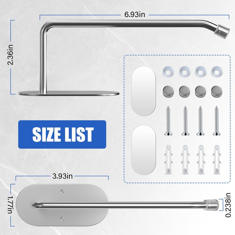 FOURHARVEST Tumbler Lid Organizer 2 Pack,Space Saving Cup Lid Hook