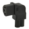 IEC320 C6 to C13 Power Adapter 90 Degree 2.5A‑10A 250V