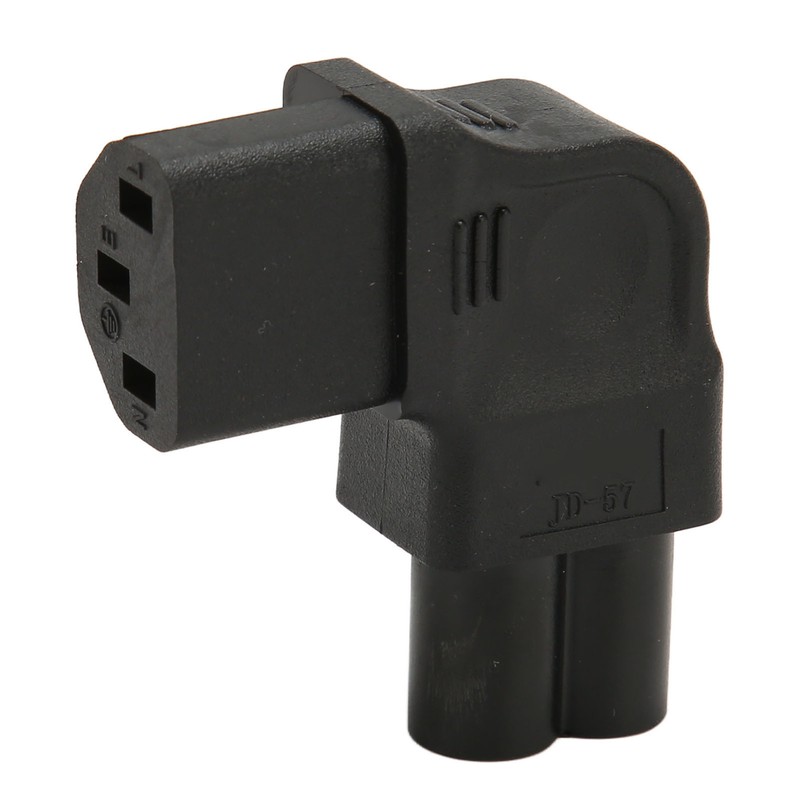 IEC320 C6 to C13 Power Adapter 90 Degree 2.5A‑10A 250V