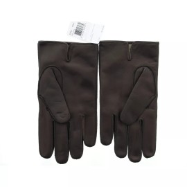 Coach Nappa Leather Gloves, Men's Winter Driving Gloves, Cashmere Lined 82863 - S, Mahogany