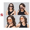 YUELUQU Retro Aviator Glasses Men Women Metal Half Frame Trendy