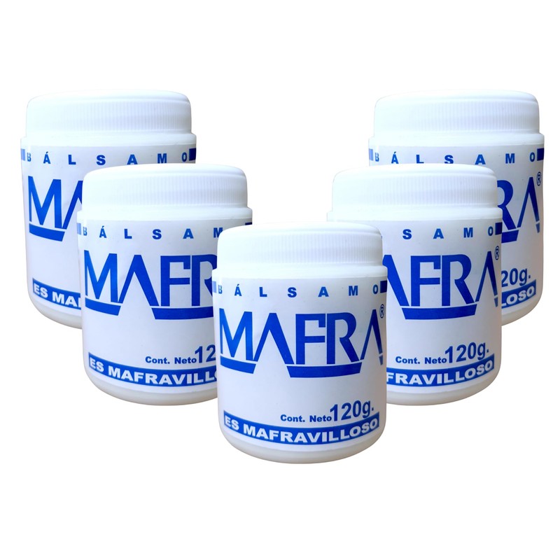 5 Bálsamo Mafra Crema 120gr, Refrescante, Relajante, Masaje, Piel, con