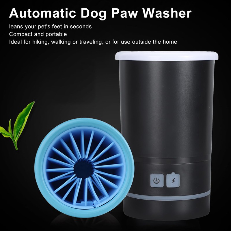 Automatic Dog Cleaner, Soft Electric Washer USB Rechargeable Portable Cleaner