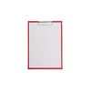 MAUL 2335225 A4 Portrait Clipboard with Foil Cover - Red