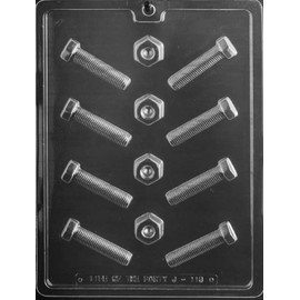 Grandmama's Goodies J113 Nut & Bolt Chocolate Candy Mold with Exclusive Molding Instructions