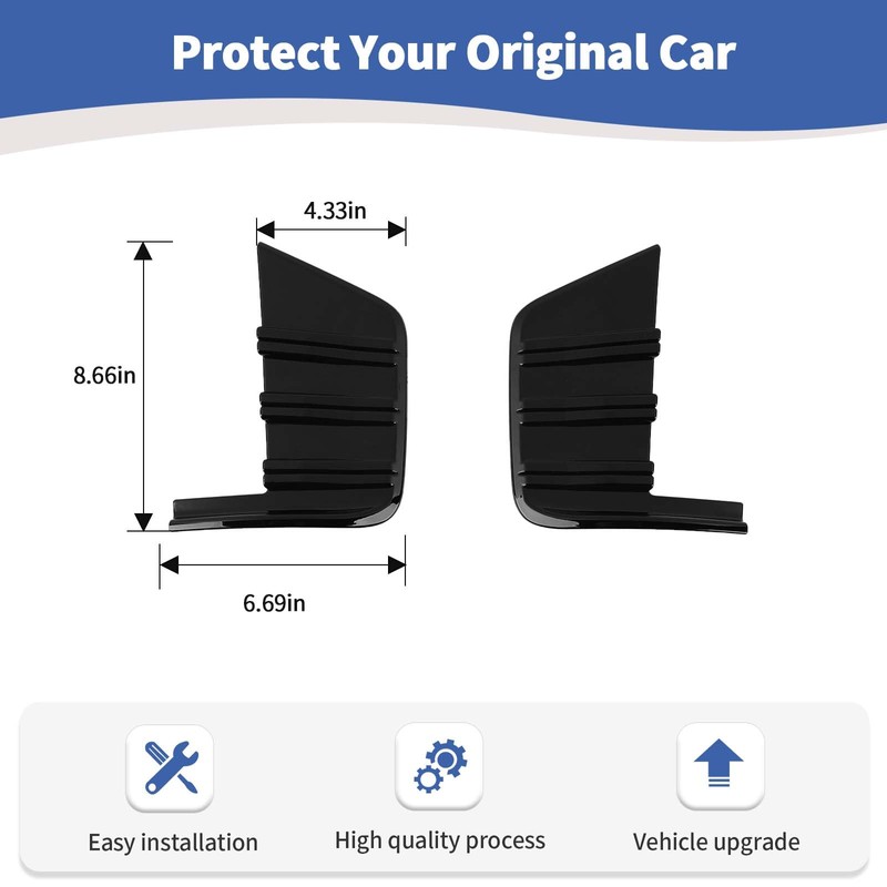 RT-TCZ for Silverado Front Bumper Side Cover Trim Compatible with