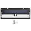 LED Inductive Solar Wall Lamp IP44 Waterproof Black Shell White