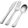 300 Plastic Silverware Set - Silver Plastic Cutlery Set -