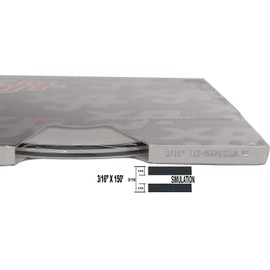 Universal TFX 0003112 - Auto Customizing Dual Pinstripe - 3/16" x 150' (1/16” Stripe, 1/16" Gap, Then 1/16” Stripe) - 112-Magnesium Metallic