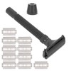 Men Manual Razor Blade Base Set Adjustable Brass Double Edge