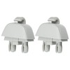X AUTOHAUX Pack of 2 Car Plastic Sun Visor Hook