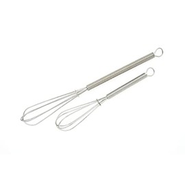 Cuisena 98503 Mini Whisk 2 Piece Set, Silver