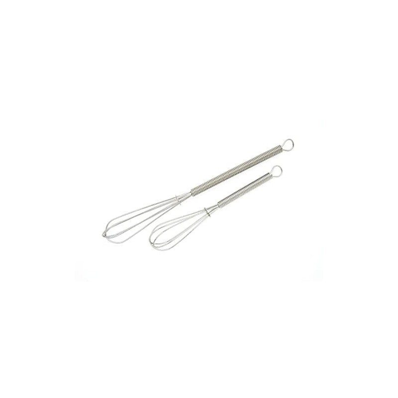 Cuisena 98503 Mini Whisk 2 Piece Set, Silver