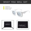 Long Keeper Trendy Square Sunglasses for Women Men Fashion Sunglasses