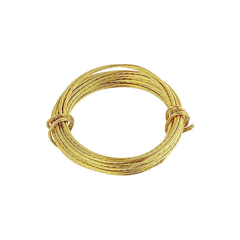 Merriway BH04071 Brass Number 3 Picture Wire, 3 Metre (9.5