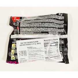 Pad Thai Noodles, Pad Thai Chicken Flavor Dried Mix Noodles,Mild Thai Style, 3.17 Oz, 10 Packs