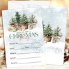 TIOFUNO Christmas Party Invitations, 25 Cards with Envelopes, Double-Sided Christmas