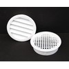 2.5" Round Plastic Louver Soffit Air Vent Reptile Screen Grille