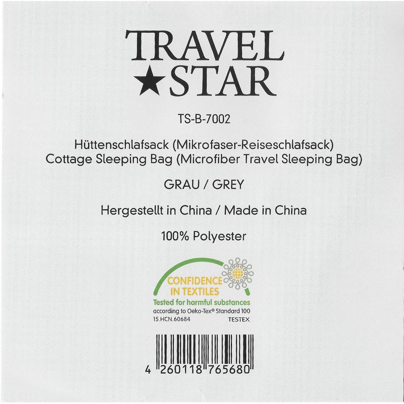 travelstar: Sleeping Bag Microfibre / Sleeping Bag Inlay / Travel