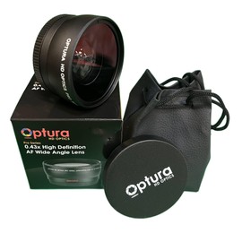 OPTURA HD OPTICS 58MM 0.43x Professional HD Wide Angle Lens for Canon EOS Rebel 77D T7i T6s T6i T6 T5i T5 T4i T3i T3 SL1 1100D 700D 650D 600D 550D 1100D 1200D 1300D SL2 XT XTI XS XSI ELAN