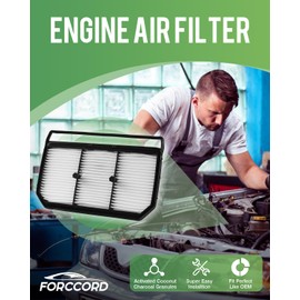 Forccord 2-PACK Engine Air Filter Fits for Hyundai Elantra Hybrid 1.6L L4 Gas(2021-2025 2026) Air Filter Replacement 28113BY100 Car Accessories