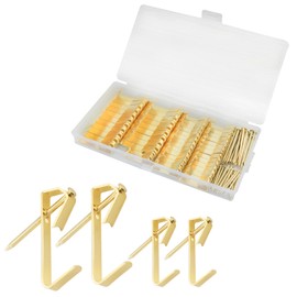 ITROLLE Golden 30 Sets of 30LB+20 Sets of 50LB Picture Hooks Picture Frame Hooks Hardware Picture Hanging Kits