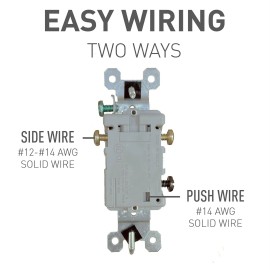 Pass & Seymour Legrand 663WGU Trademaster 15 Amp 3-Way Toggle Light Switch, Residential Grad...