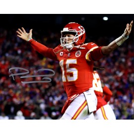 Patrick Mahomes Auto 8x10 Signed Kansas City Chiefs Reprint Photo Hands Up