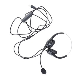 Vaguelly -Mounted Microphone USB Voice Amplifier Mic Dual Ear Portable Speaker Mic for Men Women Ergonomic Design Rotatable Pole for Telemarketing Retail Use