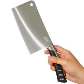 LDC Meat Cleaver Heavy-Duty 7" Inch Knife - High-Carbon Stainless Steel Chef Knife for Meat and Vegetables - Butcher Bone Cutting Knife for Home and Restaurant Use