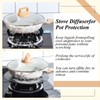 Tujoe 3 Pcs Heat Diffuser Set of 7.8/9.5/11''Round Induction Plate,