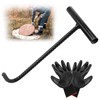 LPZMPZ Channel Cover Lifter, Gulli Lid Hook, 29 cm, Manhole