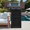 Greesum 33 Package Delivery Box for Outside, Waterproof Resin Garbage