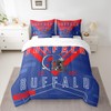 Feelyou Football 7 Pieces Comforter Sets Queen Size Buffalo Bedding