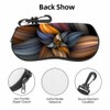 IBILIU Eyeglasses Case Retro Flower Abstract Metal Art Pattern Ultra