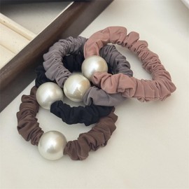 BetterJonny Hair Elastic, Pearl, Hair Tie, Stylish, Pearl, Adult Silk, Hair Accessories, Beauty Hair Arrangement, Fashion