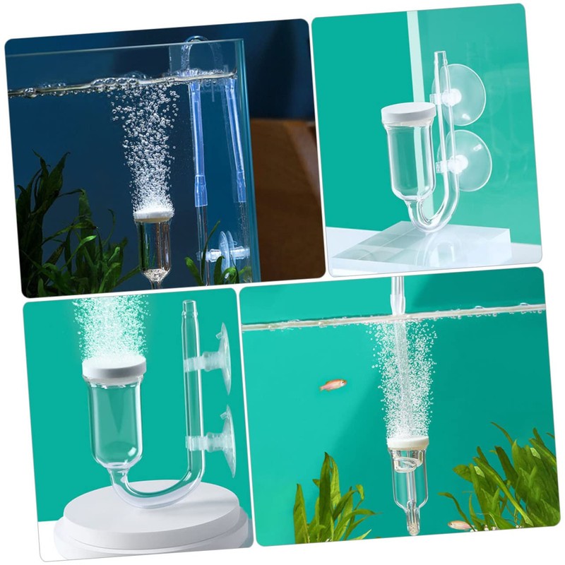 BUGUUYO Fish Tank Oxygen Pump Bubble Maker Air Bubbler Suction