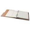 allcoupon A5 Refillable Leather Notebook, Blue Hardcover Notebook Daily Planner,