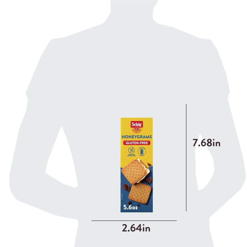 Unbranded (3 pack) Schar Gluten Free Honeygrams, Honey Cookies, 5.6
