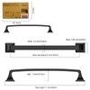 Amerdeco 10 Pack Matte Black Cabinet Pulls 6-1/4 Inch(160mm) Hole