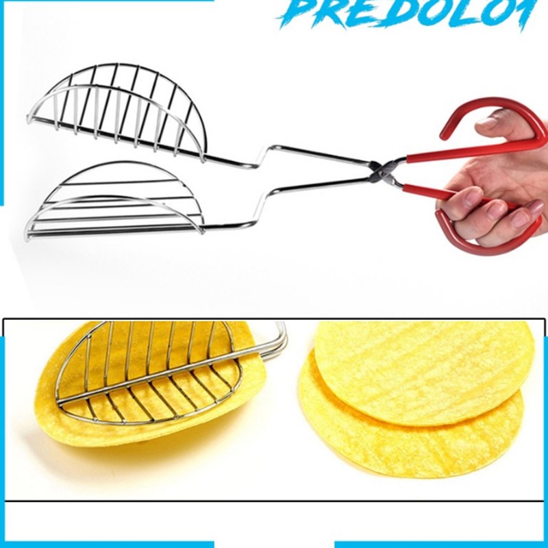 Taco Shell Tong with Long Handle Stainless Steel Taco Press