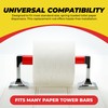 Qualihome RED Universal Plastic Spring Loaded Toilet Paper Roll Holder