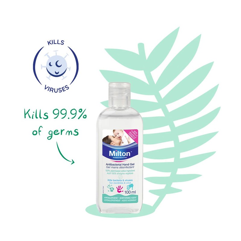 Milton Antibacterial Hand Gel 100ml – Ideal for use Before