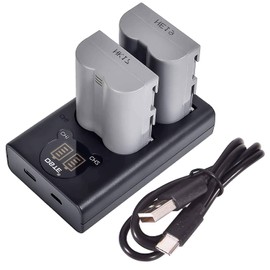 DSTE DE 2X EN-EL3E Ricambio Batteria + Dual USB Charger con Display LCD Compatibile per EN-EL3 e Nikon D30, D50, D70, D70S, D90, D80, D100, D200, D300, D300S, D700 Digital SLR Fotocamera