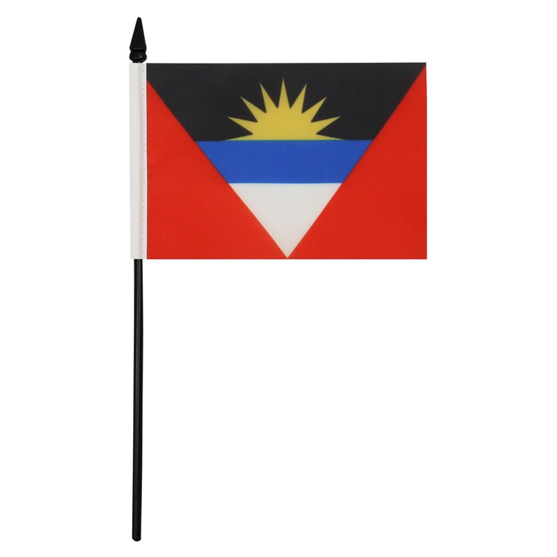 Antigua and Barbuda Table Flag 4'' x 6'' - Antiguan