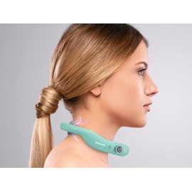BEPER P302MAS100 Massaggiatore Cervicale, Massaggiatore Collo, 6 Modalità, Intensità regolabile, Funzione Riscaldamento, Ricaricabile, USB Incluso